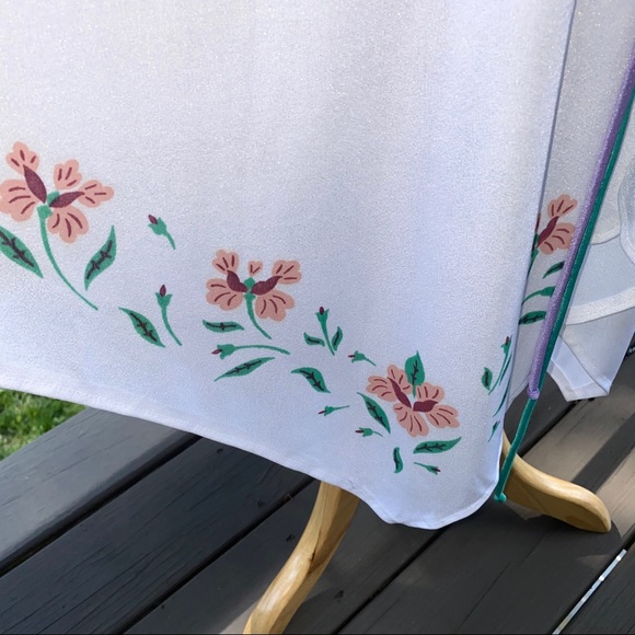 70s Vintage Handkerchief Hem Disco Summer Dress - Picture 2 of 10